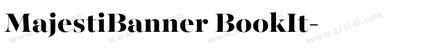 MajestiBanner BookIt字体转换